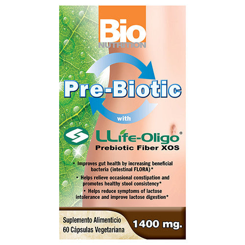 Bio Nutrition Pre-Biotic With LLife-Oligo 1400 mg Vegetarian Capsules, 60 ea