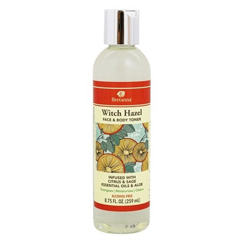 Bretanna Citrus and Sage Witch Hazel Face and Body Toner, 8.85 Oz