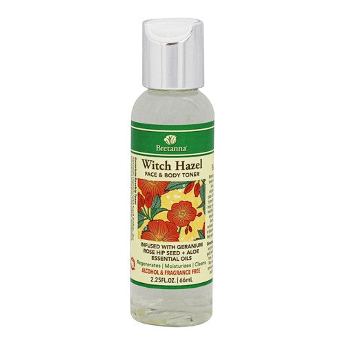 Bretanna Witch Hazel Geranium Infused With Geranium Plus Aloe Essential Oils, 2.25 oz