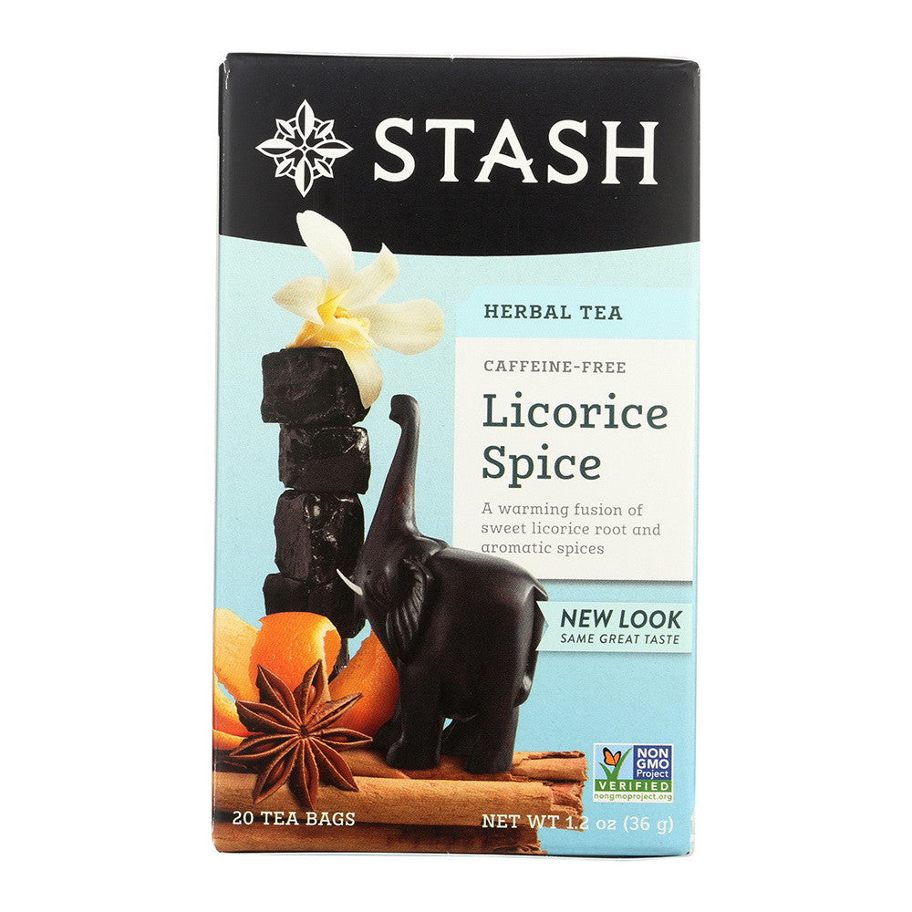 Stash Licorice Spice Caffeine Free Herbal Tea Bags, 1.2 Oz, 20 Ea