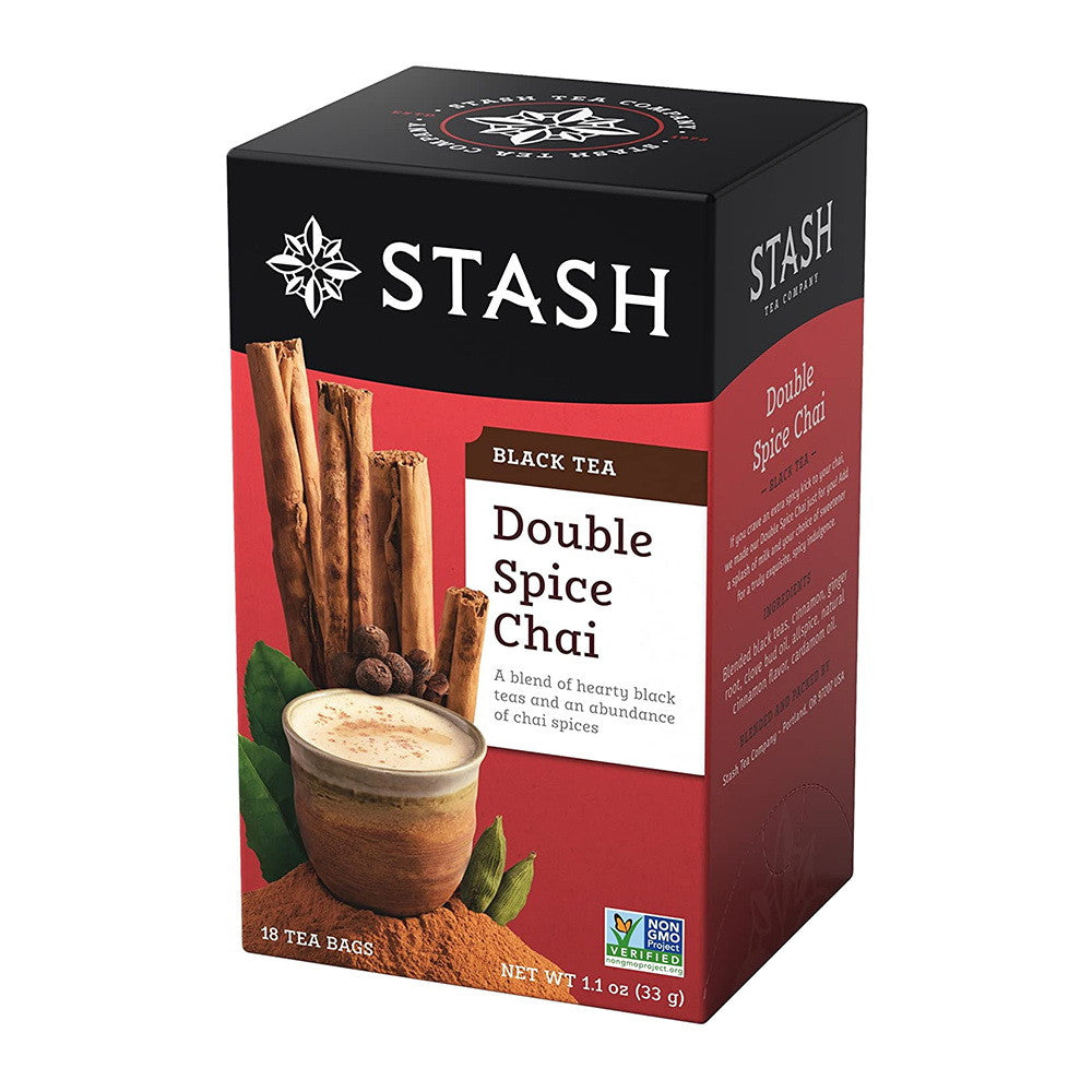 Stash Tea Double Spice Chai Black Tea Bags, 18 Ea