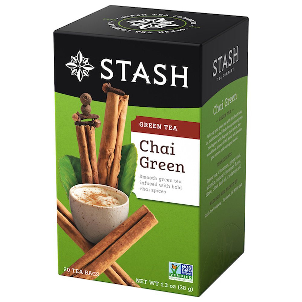 Stash Green Chai Tea Bags, 20 Ea/1.3 Oz