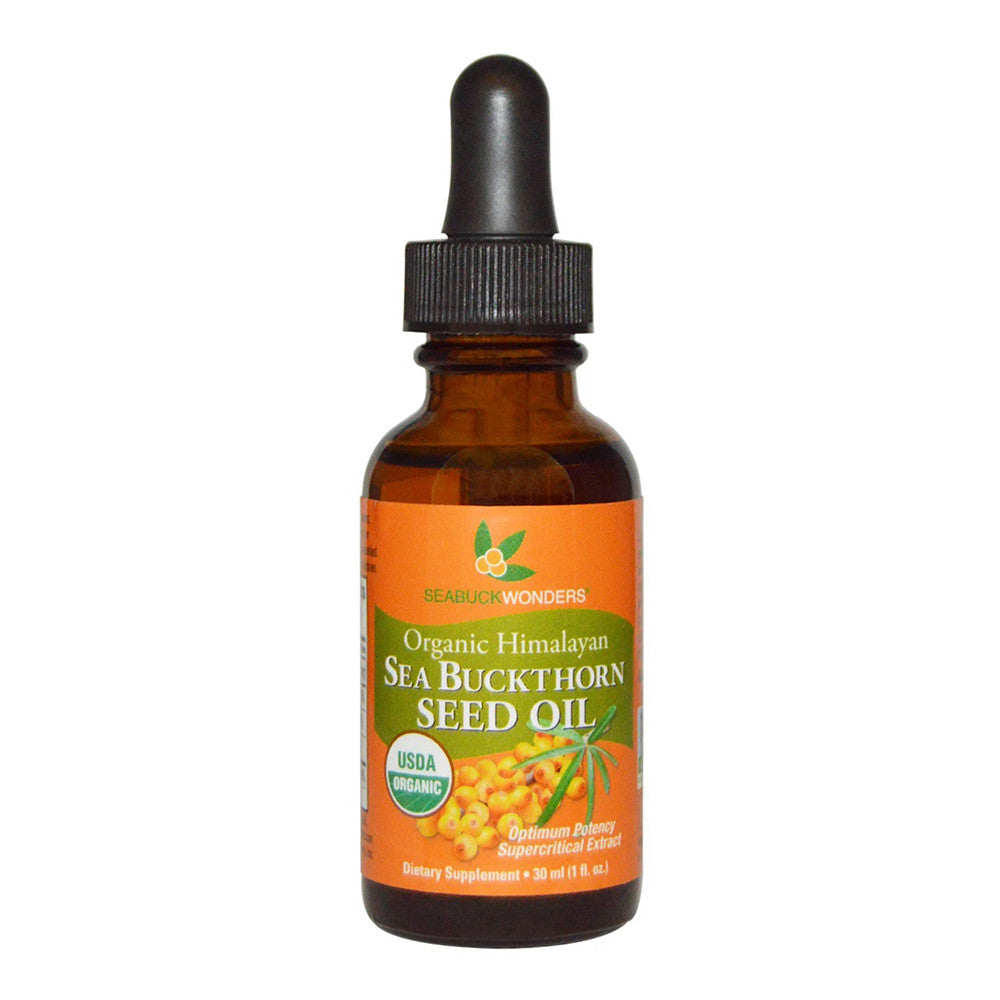 Seabuck Wonders Organic Himalayan Seabuckthorn Seed Oil, 1 Oz