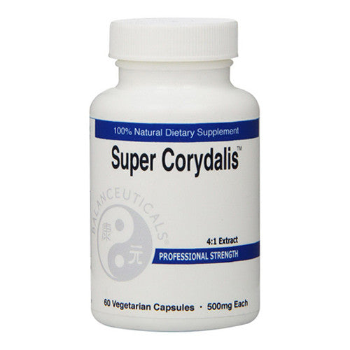 Balanceuticals Super Corydalis 100% Natural 500 Mg Vegetarian Capsules, 60 Ea