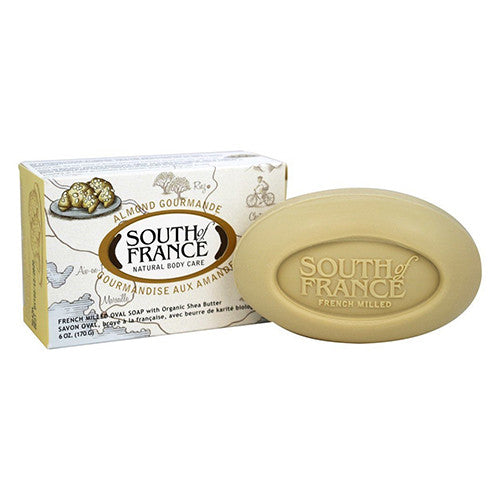 South Of France French Milled Vegetable Bar Soap, Almond Gourmande, 6 Oz