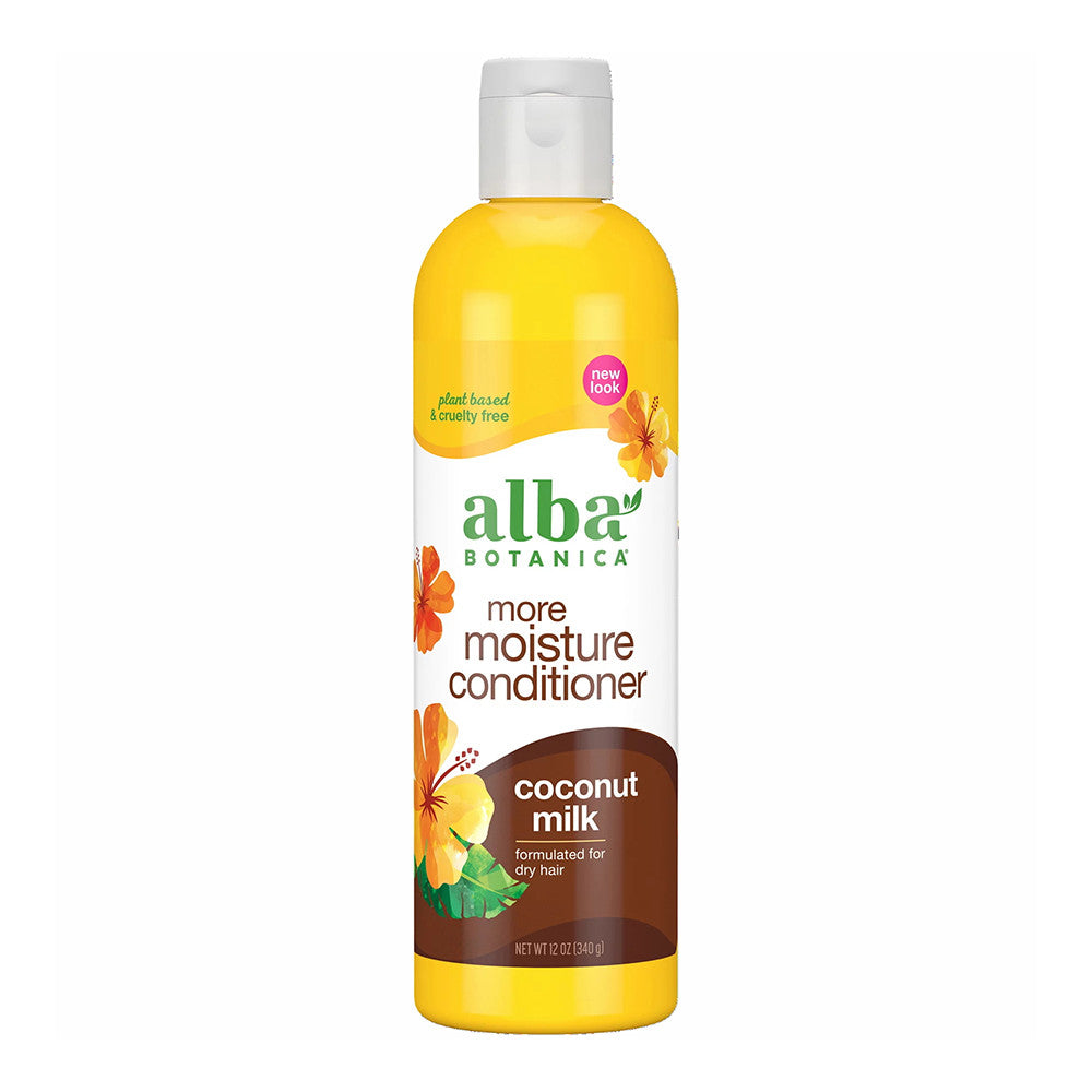 Alba Botanica More Moisture Conditioner, Coconut Milk, 12 Oz