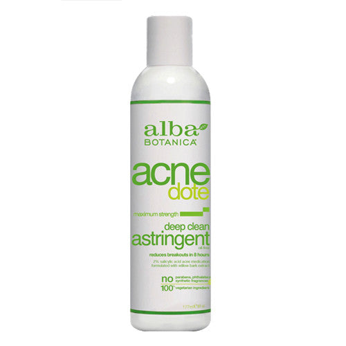 Alba Botanica Natural Acnedote Maximum Strength Deep Clean Astringent - 6 Oz