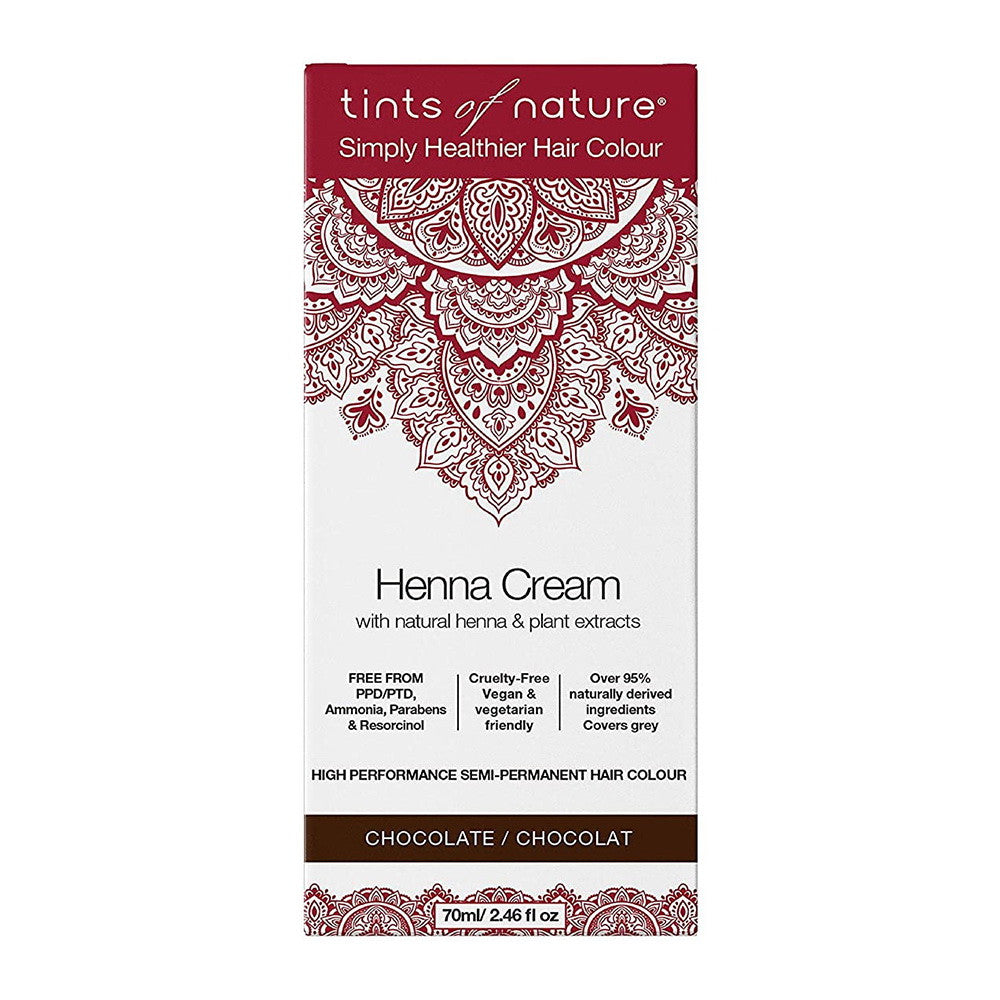 Henna Cream Chocolate Tints of Nature 2.46 Oz