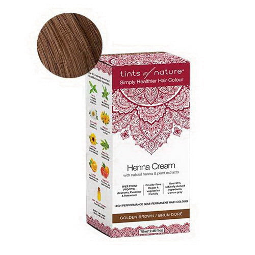 Tints Of Nature Henna Cream, Golden Brown, 2.46 Oz