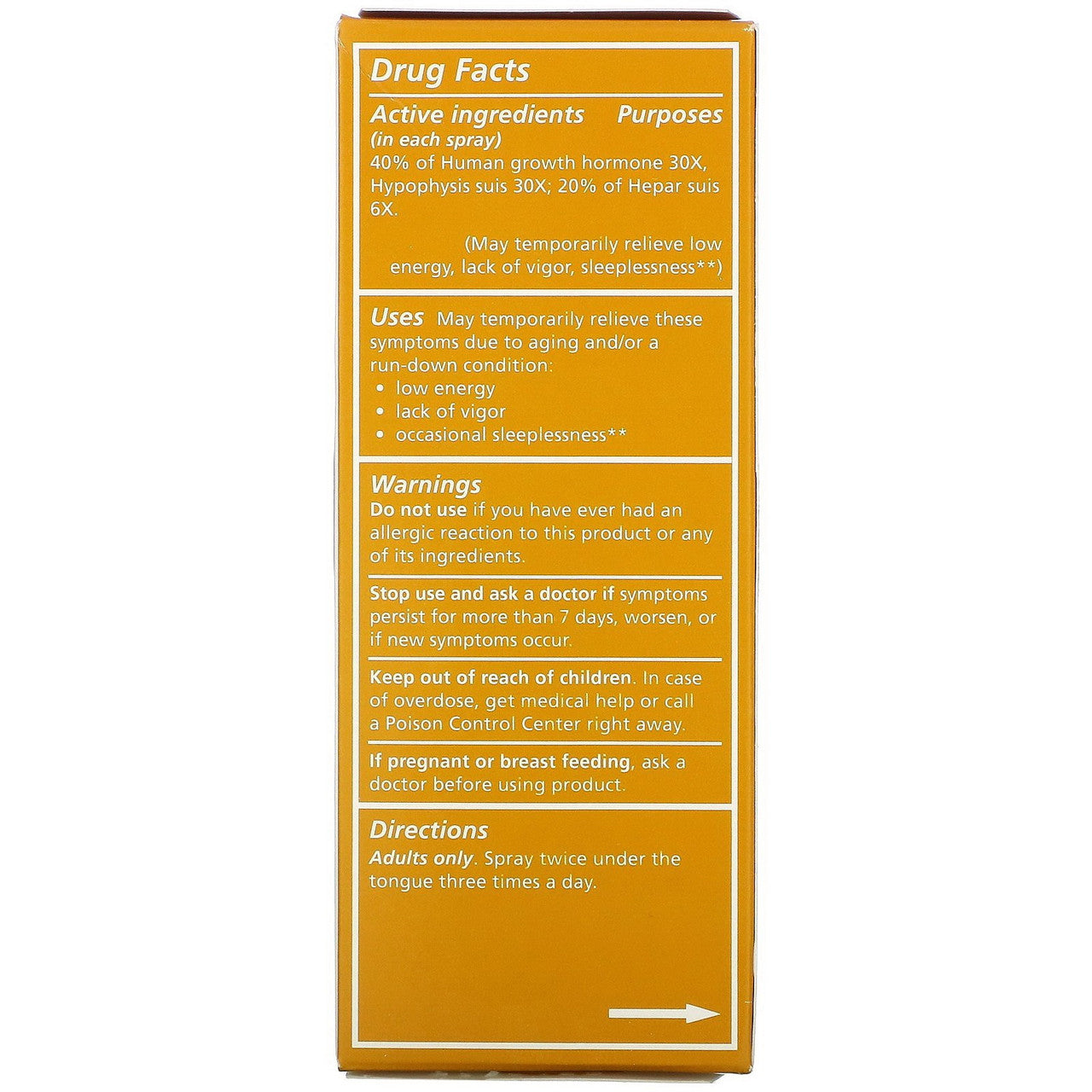 Liddell Laboratories Vital Age Defiance Homeopathic Oral Spray 1 Oz