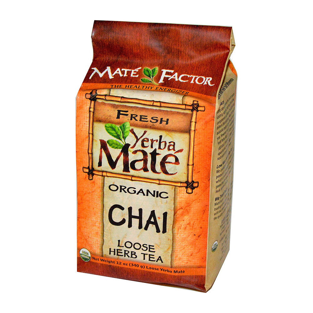 The Mate Factor Yerba Mate Organic Chai Loose Herb Tea, 12 Oz