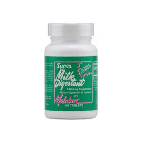 Malabar Super Double Strength Milk Digestant Tablets - 100 Ea