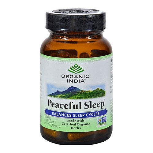 Organic India Peaceful Sleep Vegetarian Capsules, 90 Ea