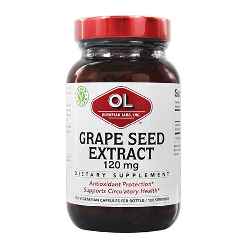 Olympian Labs Grape Seed Extract 120 Mg Vegetarian Capsules, 100 Ea