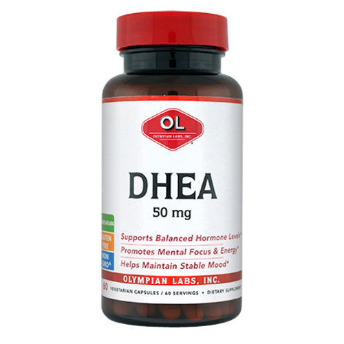 Olympian Labs DHEA Vegetarian Supplement Capsule 50 mg, 60 Ea