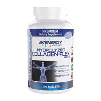 Intenergy Hydrolyzed Collagen Flex Supplement Tablets Rejuvenate, Strengthen and Regenerate, 100 Ea
