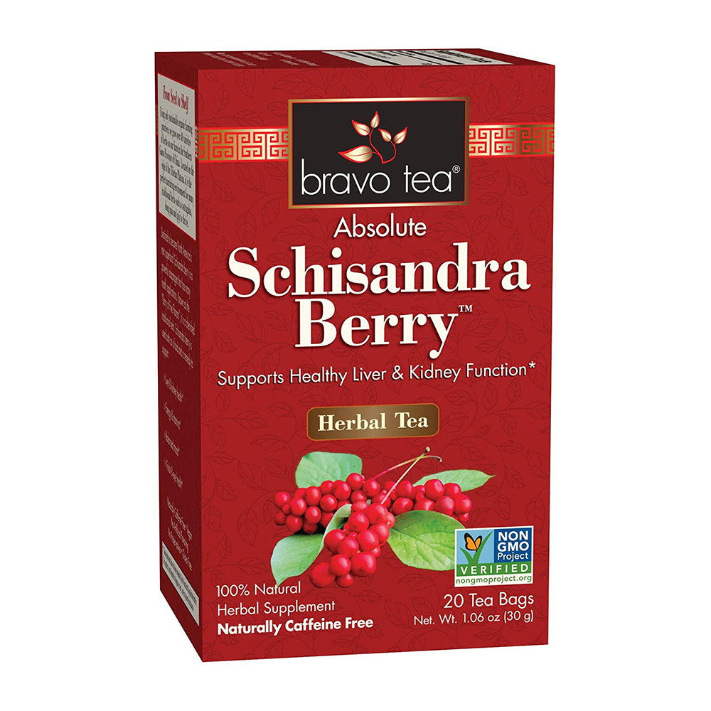 Bravo Tea Absolute Schisandra Berry Herbal Tea, Caffeine Free, 20 Ea