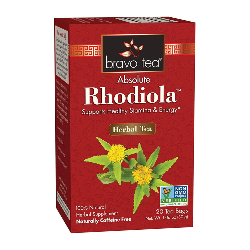 Bravo Absolute Rhodiola Herbal Tea, Caffeine Free, 20 Ea
