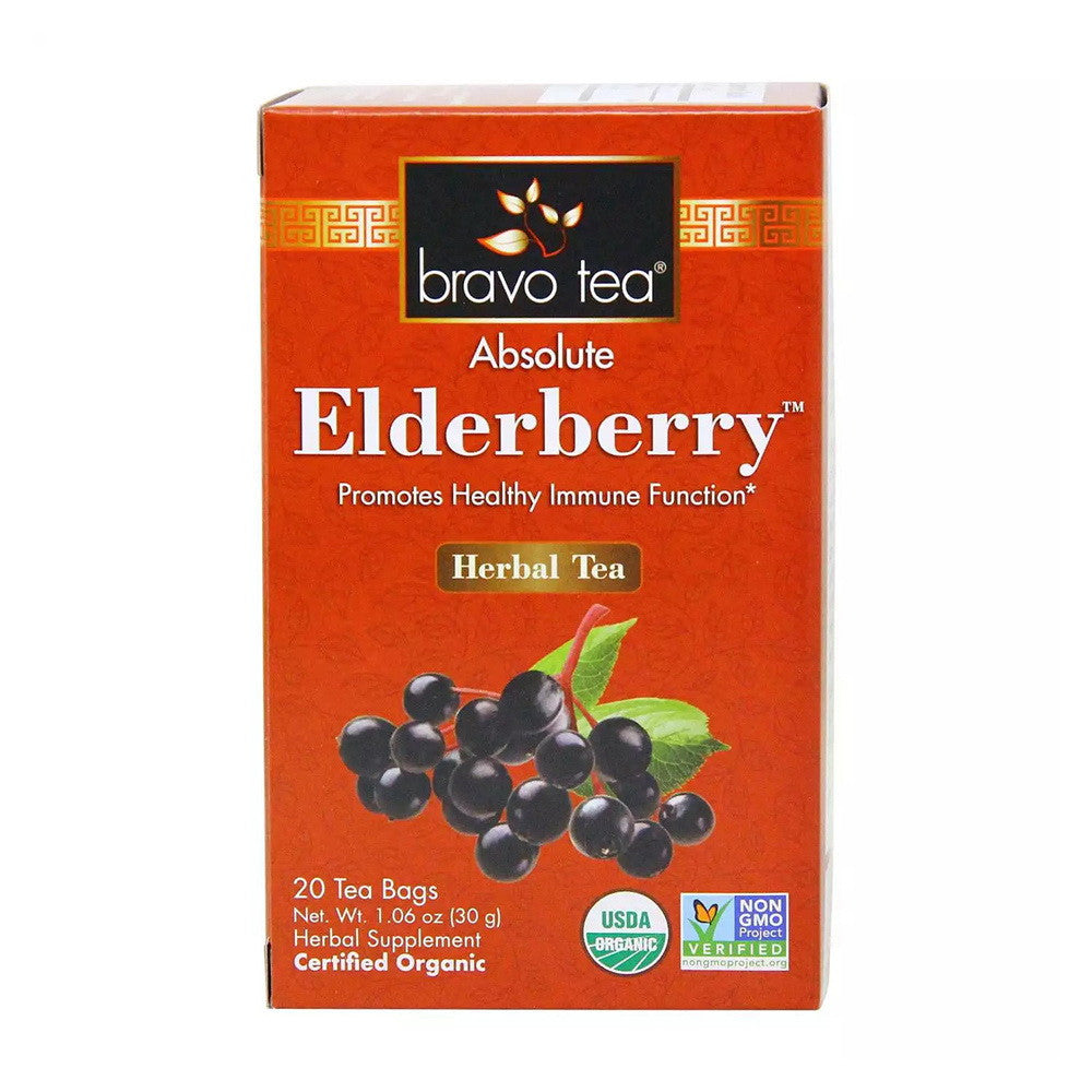 Bravo Tea Organic Elderberry Tea Bags, 20 Ea