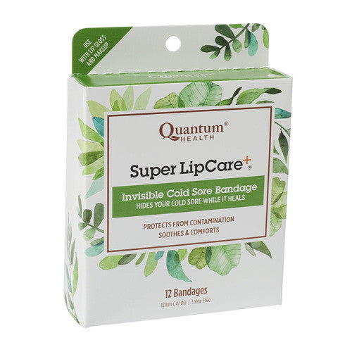 Quantum Health Super Lipcare+ Invisible, Cold Sore Bandage - 12 Ea