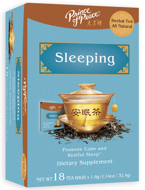 Prince of Peace Herbal Tea All Natural Sleeping Supplement Tea Sachets, 18 Ea