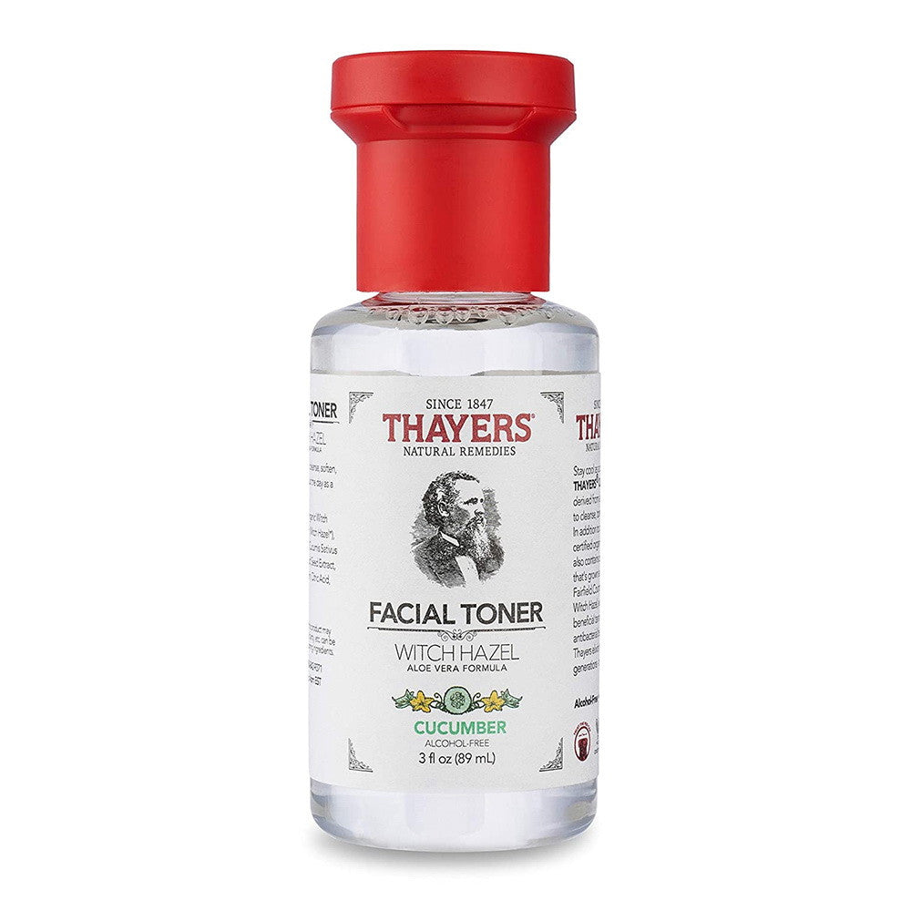 Thayers Witch Hazel Aloe Vera Formula Alcohol Free Facial Toner, Cucumber, 3 Oz