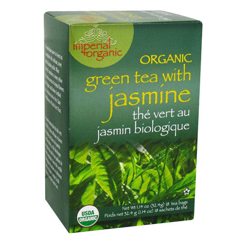 Uncle Lees Tea Imperial Organic Green Tea, with Jasmine, 18 Ea