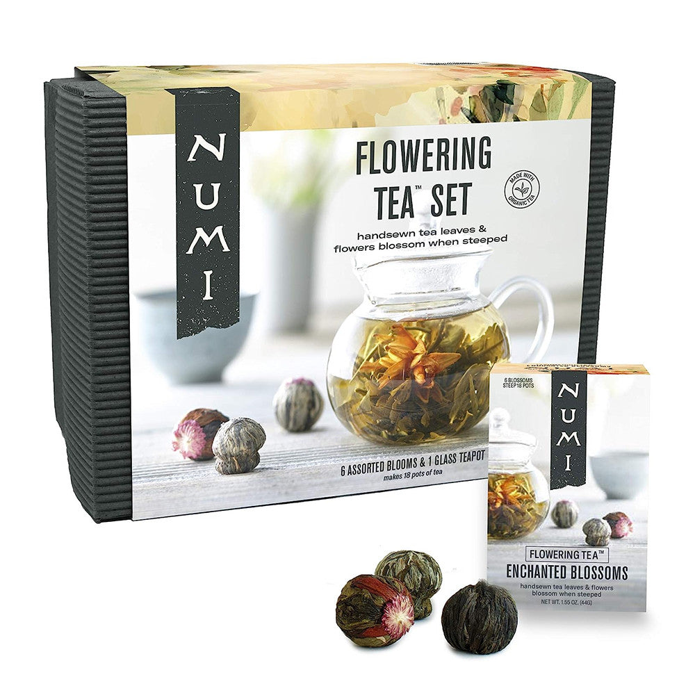 Numi Organic Tea Flowering Tea Gift Set, 6 Tea Blossoms, 16 Ct