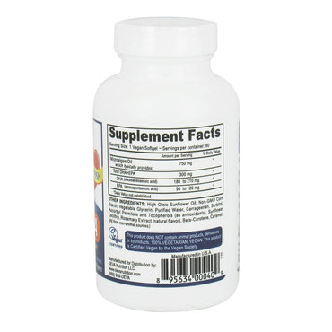 Deva Nutrition Vegan Omega-3 Dha-Epa Derived From Algae 300 Mg Vegetarian Softgels - 90 Ea