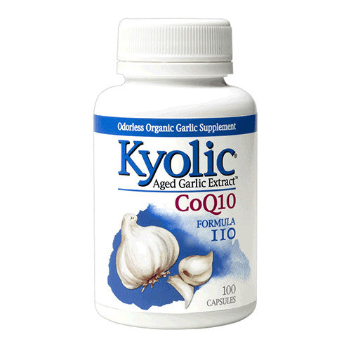 Kyolic Formula 110 Aged Garlic Extract With CoQ10 Capsules, 100 ea