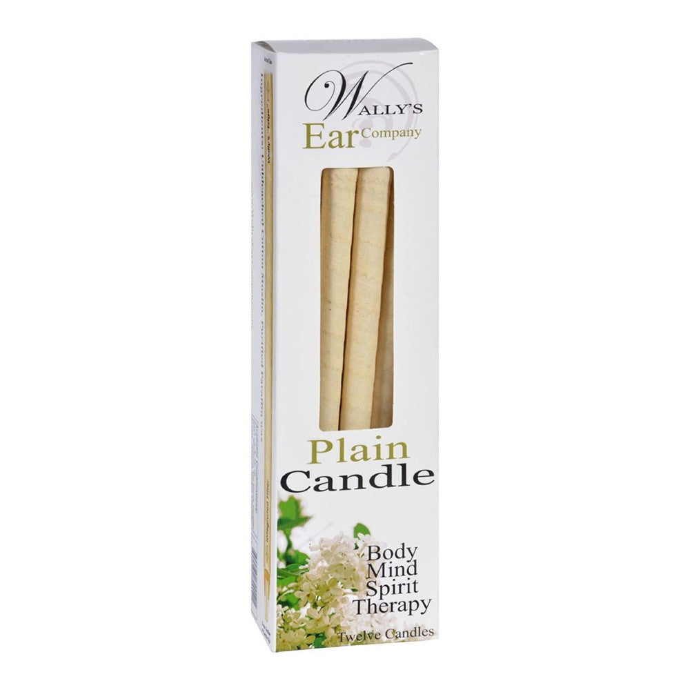 Wallys Ear Company Body Mind Spirit Therapy Candle Plain, 12 Ea