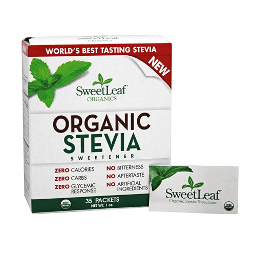 SweetLeaf Organic Stevia Sweetener Packets, 35 Ea