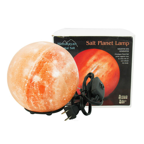 Himalayan Crystal Salt Planet Lamp 6 Inches By Aloha Bay, 1 ea