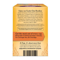 Yogi Chai Rooibos Herbal Supplement Tea Bags - 16 Ea