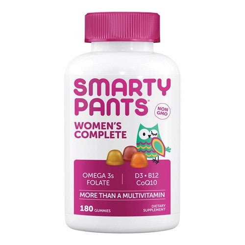 SmartyPants Womens Complete MultiVitamin Omega 3s Supplement Gummies, 180 Ea