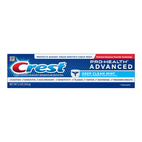 Crest Pro Health Advanced Deep Clean Mint Toothpaste, 5.1 Oz