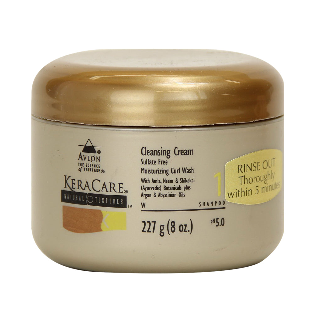 Avlon Keracare Cleansing Cream Moisturizing Curl Wash, Sulfate Free, 8 Oz