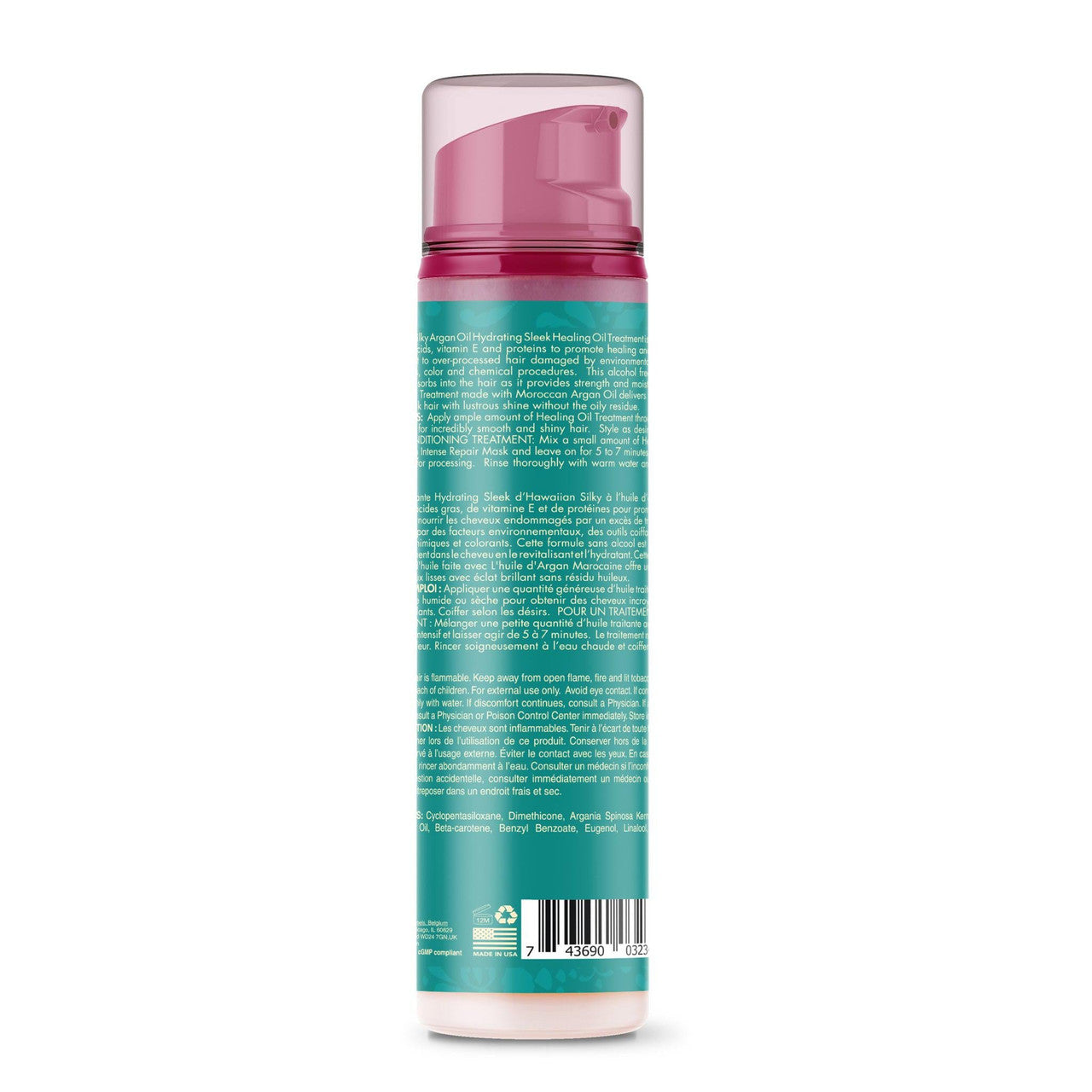 Hawaiian Silky Argan Oil Hydrating Sleek Healing Oil Treatment, 6.8 Oz