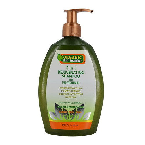 Organic Hair Energizer 5 In 1 Rejuvenating Hair Shampoo, 13 Oz