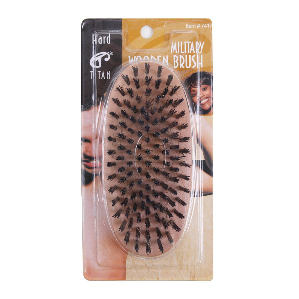 Titan Military Hair Brush Bristles Natural, 1 Ea