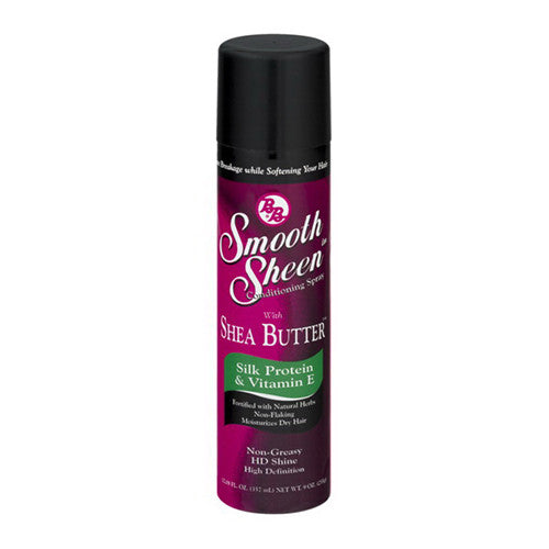 Bronner Brothers Smooth Sheen Conditioning Hair Spray with Shea Butter, 9 Oz