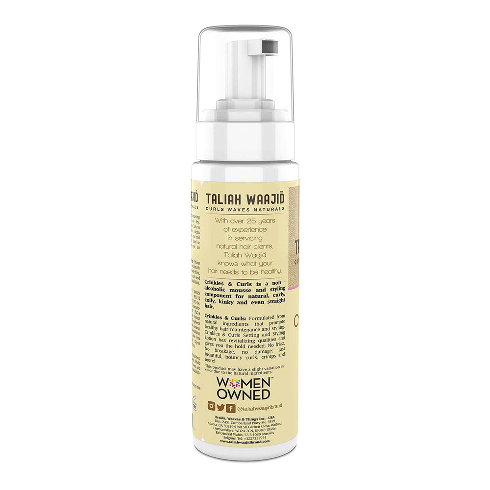 Taliah Waajid Crinkles And Curls Natural Hair Setting and Styling Lotion, 8 Oz