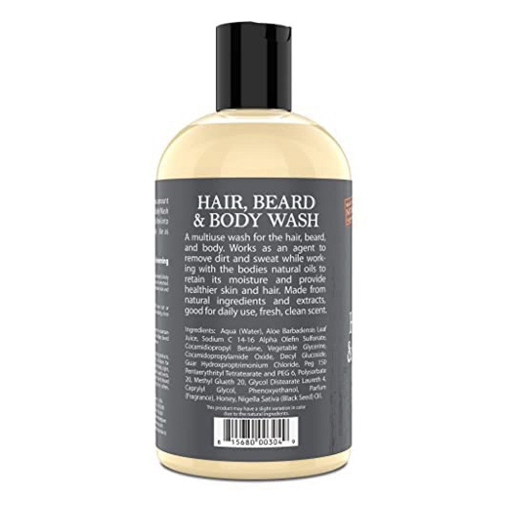 Uncle Jimmy Hair Beard & Body Wash, 12 Oz