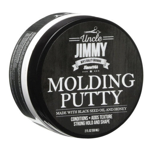 Uncle Jimmy Mens Quality Grooming Molding Putty For Hair Strong Hold And Shape, 2 oz