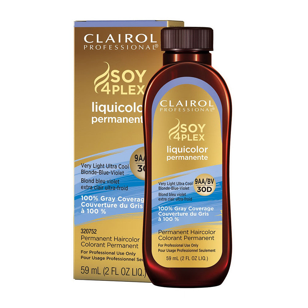 Clairol Soy4Plex Very Light Ultra Cool Blonde Blue Violet Liquicolor, 2 Oz