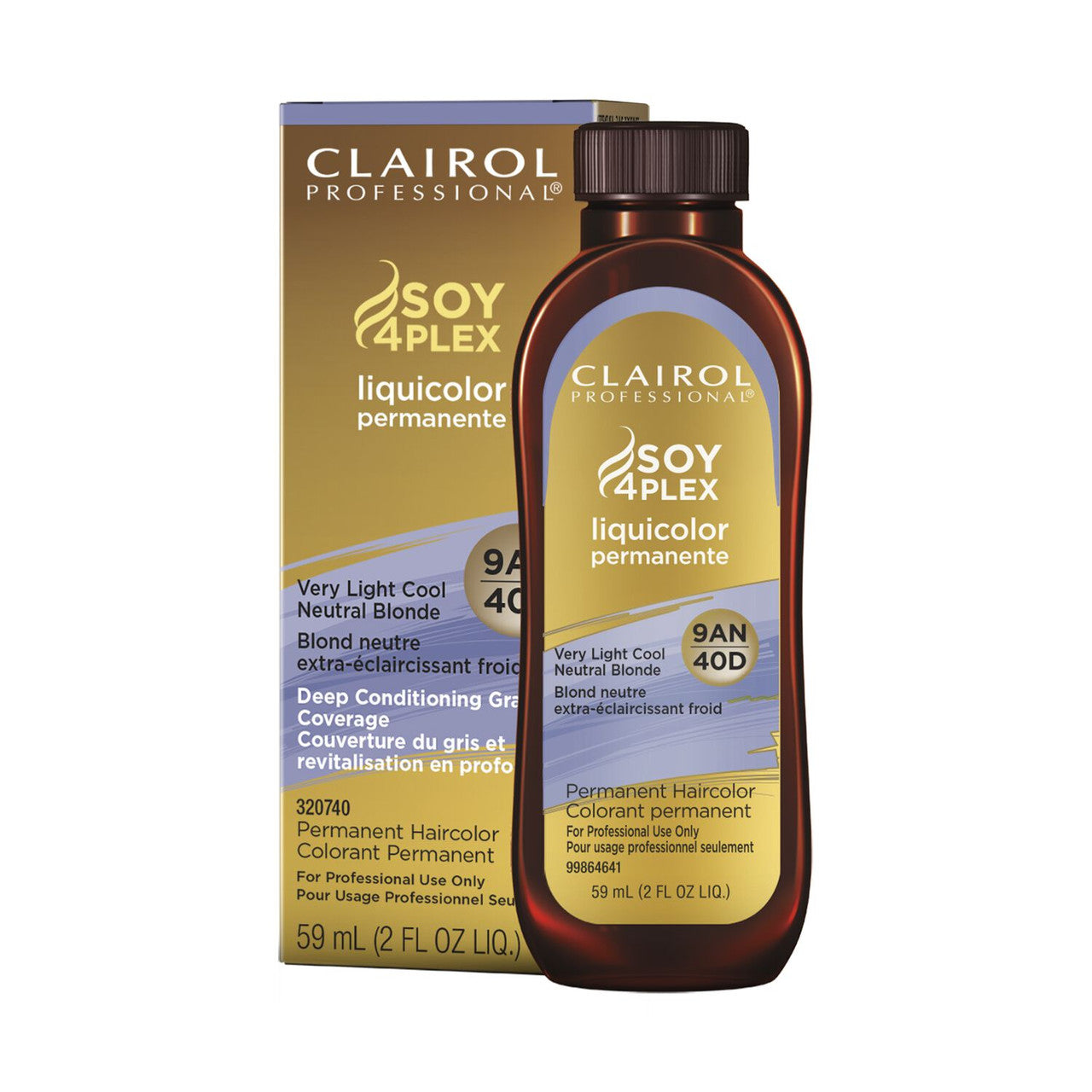 Clairol Professional Liquicolor Perm 9A-N/40D Very Light Cool Neutral Blonde, 2 Oz