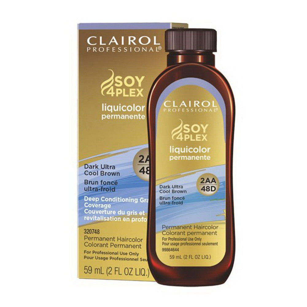 Clairol Professional Permanent Liquicolor 2AA/48D Dark Ultra Cool Brown, 2 Oz