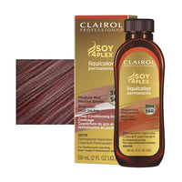 Clairol Professional Soy4plex Medium Red Neutral Brown Liquicolor, 3RN/56R, 2 Oz