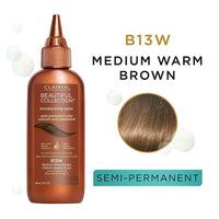 Clairol Beautiful B13W Medium Warm Brown Semi-Permanent Hair Color, 3 Oz