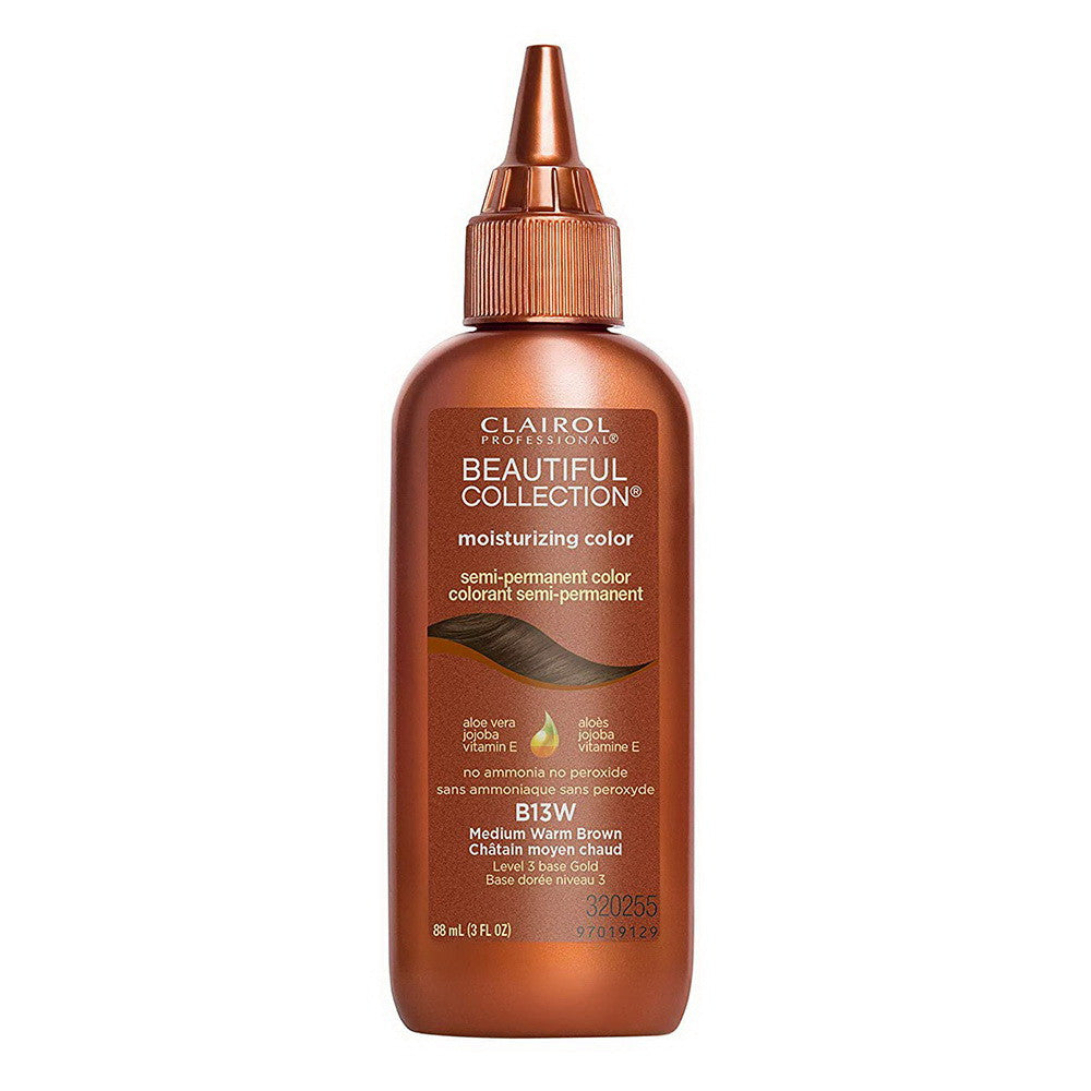 Clairol Beautiful B13W Medium Warm Brown Semi-Permanent Hair Color, 3 Oz
